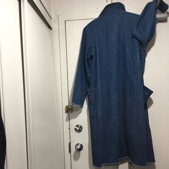 GAP LONG JEANS OPEN FRONT JACKETS SIZE M - Picture 5 of 9